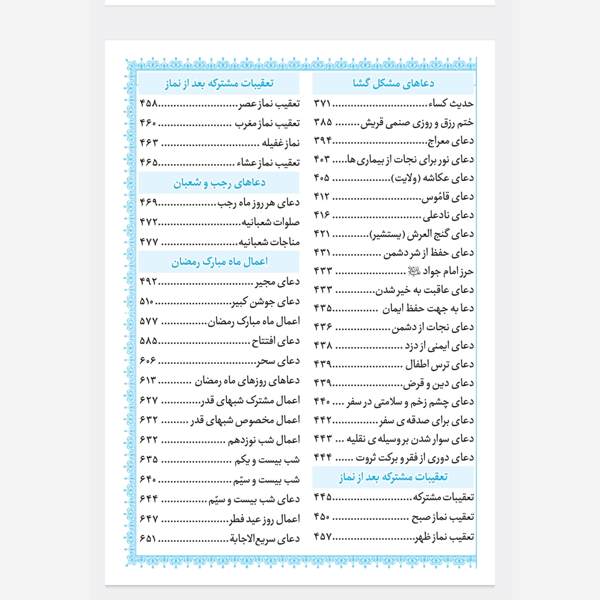 منتخب مفاتیح الجنان جیبی خط درشت 20 عددی