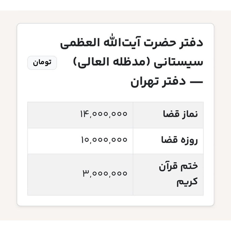 روزه قضا به نیابت انجام میشود یک ماه